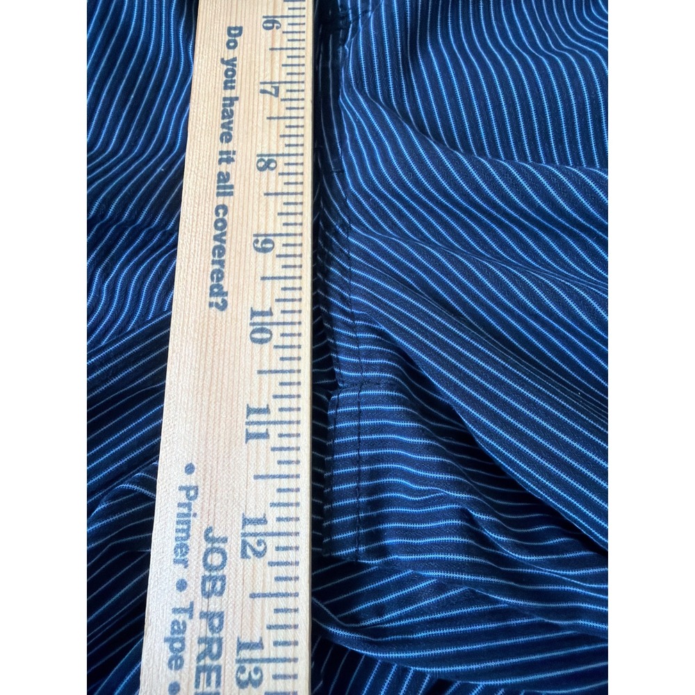 Reed Edward Mens Pajama Pants Navy Blue White Striped Cotton Blend Large 36-38 - Picture 10 of 10